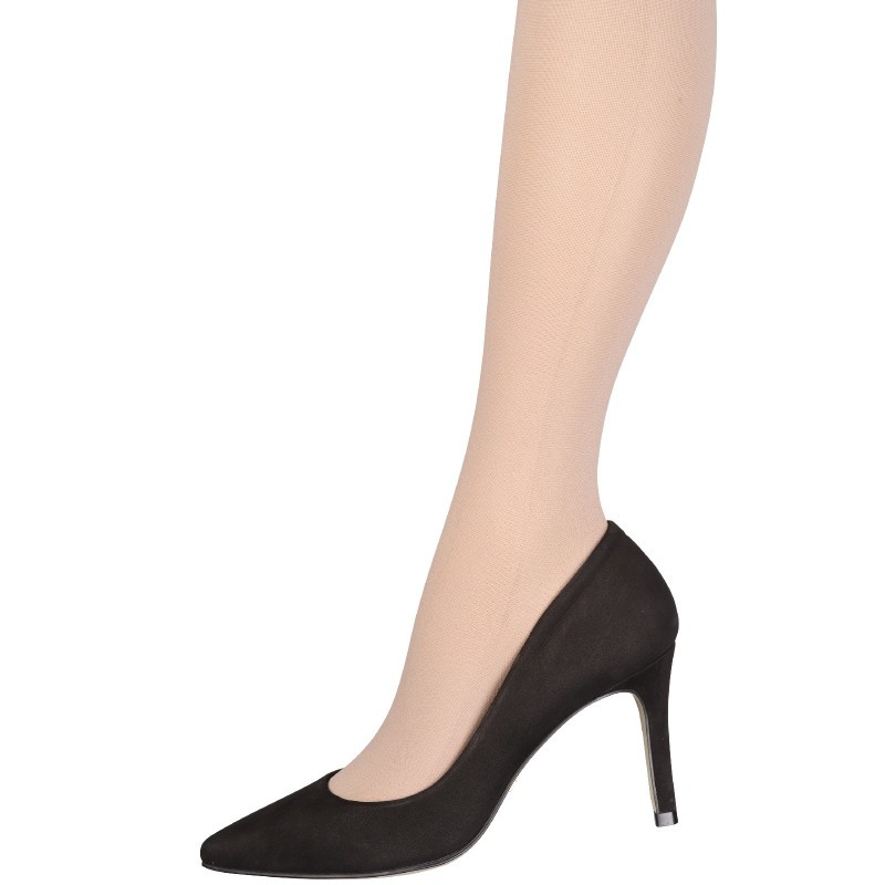 Noir sans pieds Collants de Compression médicaux pour varices, bas de