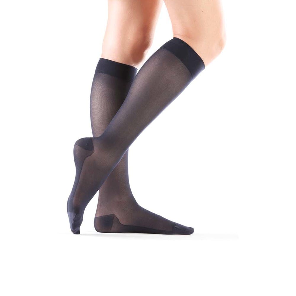 Chaussettes Contention Femme Classe 2 - 39-42 - Coton Et Caoutchouc - Bas De Compression Pour Sport, Voyage